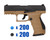 T4E .43 Cal Foxtrot Training Pistol Paintball Package Kit - Walther PPQ M2 LE - FDE