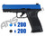 T4E .43 Cal Foxtrot Training Pistol Paintball Package Kit - TPM1 - Blue/Black