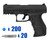 T4E .43 Cal India Training Pistol Paintball Package Kit - Walther PPQ M2 LE - Black