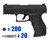 T4E .43 Cal Juliet Training Pistol Paintball Package Kit - Walther PPQ M2 LE - Black