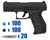 T4E .43 Cal Kilo Training Pistol Paintball Package Kit - Walther PPQ M2 LE - Black