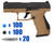 T4E .43 Cal Kilo Training Pistol Paintball Package Kit - Walther PPQ M2 LE - FDE