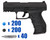 T4E .43 Cal Lima Training Pistol Paintball Package Kit - Walther PPQ M2 LE - Black