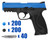 T4E .43 Cal Lima Training Pistol Paintball Package Kit - Smith & Wesson M&P 2.0 - Blue/Black