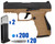 T4E .43 Cal Oscar Training Pistol Paintball Package Kit - Walther PPQ M2 LE - FDE