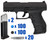 T4E .43 Cal Quebec Training Pistol Paintball Package Kit - Walther PPQ M2 LE - Black