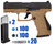 T4E .43 Cal Quebec Training Pistol Paintball Package Kit - Walther PPQ M2 LE - FDE