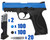 T4E .43 Cal Quebec Training Pistol Paintball Package Kit - Smith & Wesson M&P 2.0 - Blue/Black