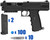 Tippmann TiPX Mike Paintball Pistol Package Kit - Black/Black