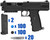 Tippmann TiPX Quebec Paintball Pistol Package Kit - Black/Black