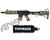 Tippmann TMC Paintball Gun w/ Air-Thru Adjustable Stock & FREE 20 oz CO2 Tank - Black/Tan