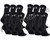Under Armour 6-Pack Charged Cotton Men's Crew Socks - Black (13-16)