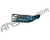 2012 Valken Crusade Paintball Headband - Tron Blue
