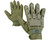 Valken V-Tac Full Finger Plastic Back Paintball Gloves - Olive