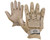 Valken V-Tac Full Finger Plastic Back Paintball Gloves - Tan