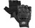 Valken V-Tac Half Finger Plastic Back Paintball Gloves - Black