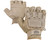 Valken V-Tac Half Finger Plastic Back Paintball Gloves - Tan