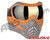 V-Force Grill Paintball Mask - SE Orange/Taupe w/ Mirror Gold Lens