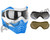 V-Force Grill Paintball Mask w/ Mirror Lens - SE White/Blue