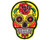 Warrior Iron On Embroidered Morale Patch - Sugar Skull (8-Pack)