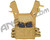Warrior Low Profile Plate Carrier Paintball Vest - Coyote