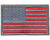 Warrior Velcro Morale Patch - US Flag - Grey/Red