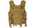 Warrior Paintball Zip Up Molle Vest - Coyote