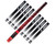 HK Army 15" Luxe Threaded LAZR Elite "Orbit" Barrel Kit w/ Black Inserts - Dust Red/Black
