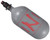 Ninja SL2 Carbon Fiber Air Tank - 77/4500 w/ Adjustable Regulator - Matte Gunsmoke/Red