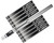 HK Army 15" Luxe Threaded LAZR Elite "Nova" Barrel Kit w/ Black Inserts - Silver/Black