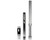 HK Army 15" Luxe Threaded LAZR Elite "Nova" Barrel Kit w/ Black Inserts - Silver/Black
