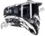 HK Army HSTL Thermal Paintball Mask w/ Free Goggle Bag - Fracture Black/White