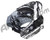 HK Army HSTL Thermal Paintball Mask w/ Free Goggle Bag - Fracture Black/White