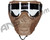 HK Army HSTL Skull Thermal Paintball Mask w/ Free Goggle Bag - (Tan w/ Clear Lens)