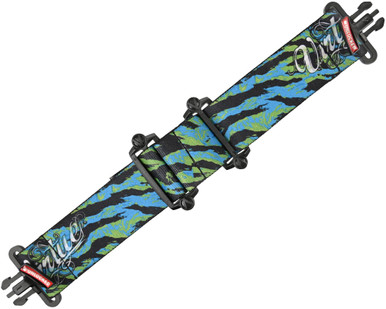 VIRTUES Effects Lander Virtue VIO Strap -TigerStripe Cyan/Lime (ZYX-2919)