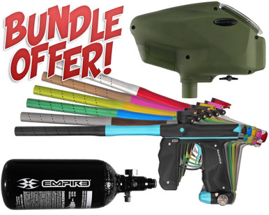 Empire Mini GS TP Paintball Gun w/ (Olive) Halo Too & 48/3000