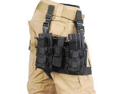 Magazine Leg Rigs Lancer Tactical TKO Magazine Pouch Leg Rig - Black