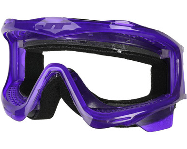 Masque JT Proflex Rose à Carreaux - Pour Paintball, Avec Sangle Tissée