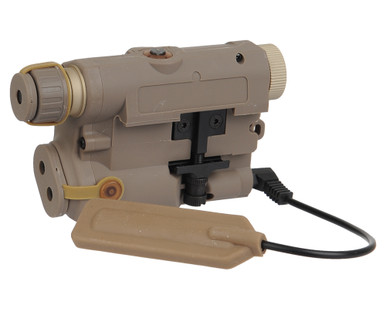 Bravo Airsoft P15 Flashlight & Green Laser - FDE