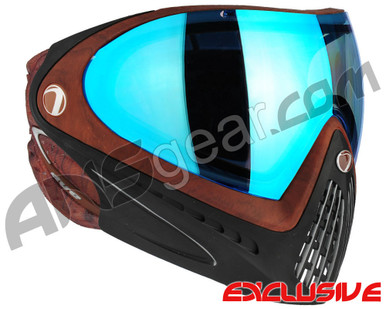 Dye Invision I4 Pro Mask - Woody w/ Dyetanium Blue Flash Lens