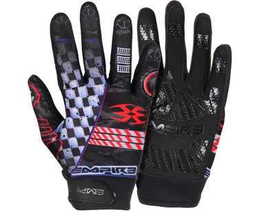 Gants Empire Gripz FF Rouge - Taille Moyen Pour Paintball - Protection Et Prise