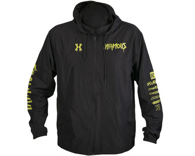 HK Army Infamous Zip Up Windbreaker Jacket - Black