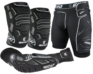 Genouillères Exalt FreeFlex Pour Paintball - Taille L (Large) - Grises