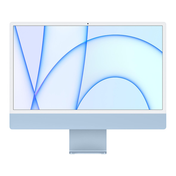 Refurbished Excellent - iMac (2021) 24-Inch - 8 GPU - Blue - 3.2Ghz 8-Core M1 - 8 GB Memory - 512 GB SSD - MGPK3LL/A