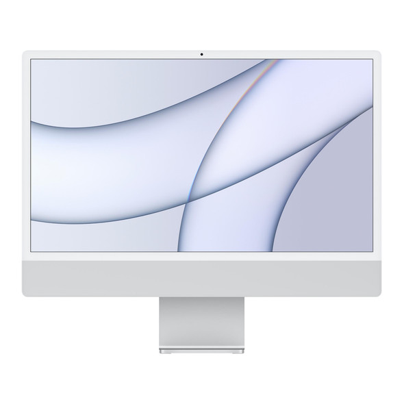 Refurbished Excellent - iMac (2021) 24-Inch - 8 GPU - Silver - 3.2Ghz 8-Core M1 - 8 GB Memory - 256 GB SSD - MGPC3LL/A