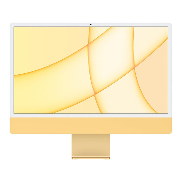 Refurbished Excellent - iMac (2021) 24-Inch - 8 GPU - Yellow - 3.2Ghz 8-Core M1 - 8 GB Memory - 256 GB SSD - MGPF3LL/A