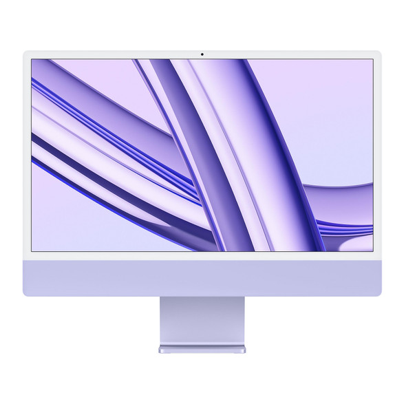 New Open Box - iMac (2023) 24-Inch - 10 GPU - Purple - 4.05Ghz 8-Core M3 - 8 GB Memory - 256 GB SSD - MQRV3LL/A