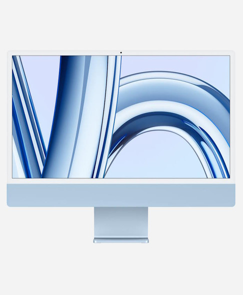 Refurbished Apple iMac 24 Blue (2023) Front