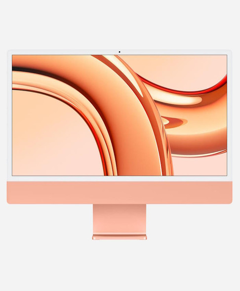 Refurbished Apple iMac 24 orange (2023 4port) Front