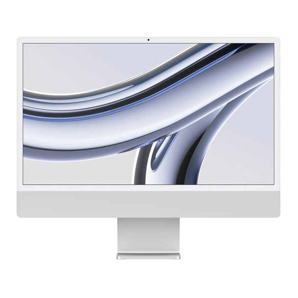 Refurbished Excellent - iMac (2023) 24-Inch - 8 GPU - Silver - 4.05Ghz 8-Core M3 - 8 GB Memory - 256 GB SSD - MQR93LL/A